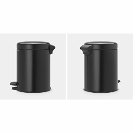 Brabantia Çöp Kutusu Newicon Pedallı 5 Lt  Matt Siyah 112928