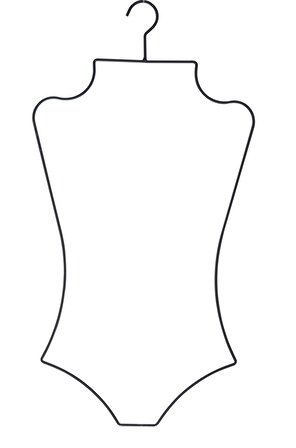 Nyn Askı Metal Vücut Formlu Bikini Mayo Askısı Beyaz Renk 1 Adet