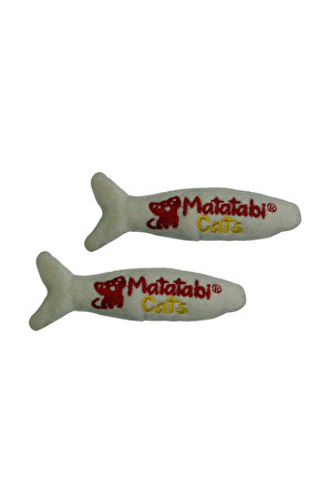 Matatabi Mini Fish Matatabi İçerikli, Sesli Kumaş Kedi Oyuncağı 2'li (kedi nanesi/otu içermez)