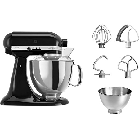 KitchenAid 5KSM175PSEOB Artisan Onyx Black 4.8 Litre Mutfak Şefi