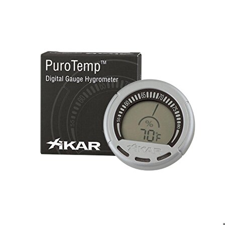 Xikar PuroTemp Dijital Gauge Higrometre Nem Ölçer CR2025