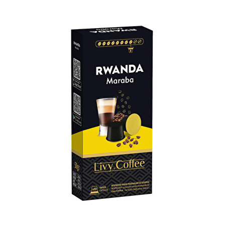 Livy Coffee® Nespresso Uyumlu Kapsül Rwanda 10 Kapsül
