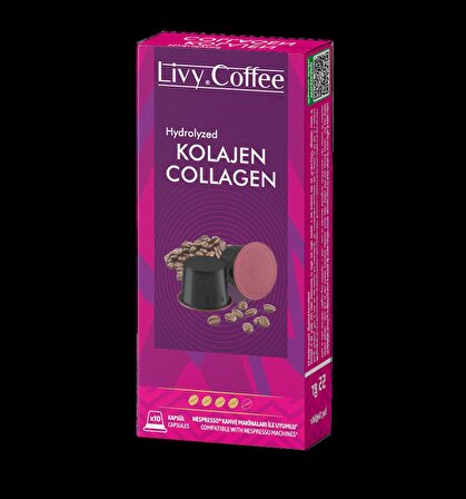 Kolajen - Collagen Nespresso Uyumlu Kapsül Kahve 10 Kapsül