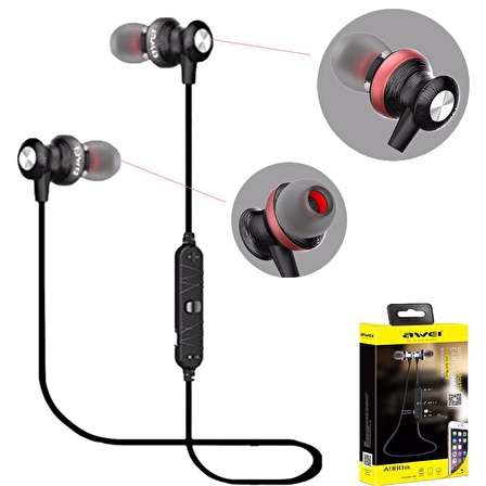 Azemax A980BL Kablosuz Sport Bluetooth Kulaklık Siyah