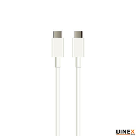 Winex Oppo Reno 3 3A 45W Type-C to Type-C 2Metre Data ve Hızlı Şarj Kablosu