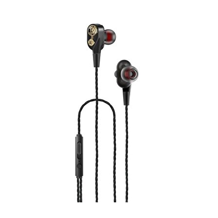 Tecno Spark 7 Hot Beats J2 Kablolu Mikrofonlu Kulaklık Siyah
