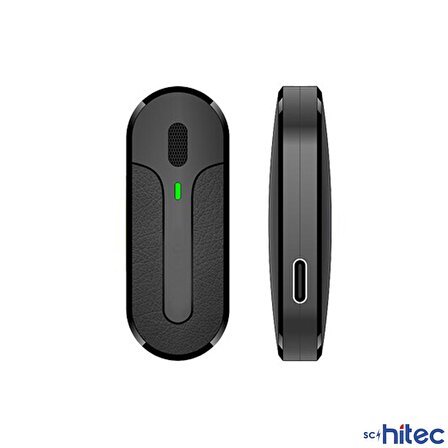 ScHitec K81L İphone İpad Lightning Kablosuz Wireless HD Yaka Mikrofonu Siyah