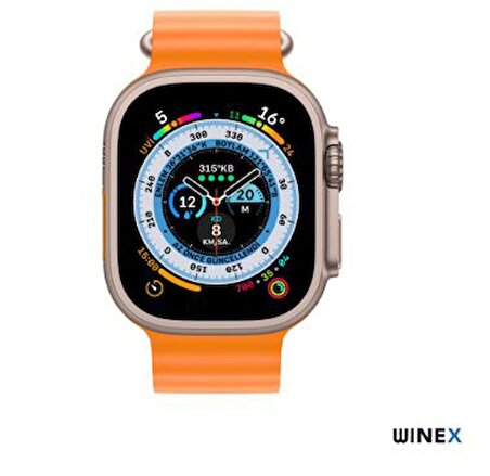 Winex GS8 Ultra Turuncu Akıllı Saat