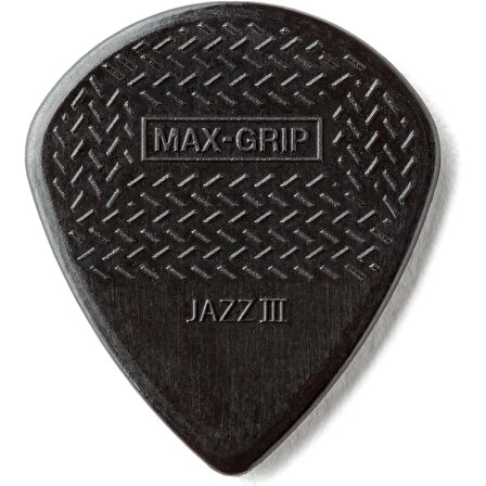 Jim Dunlop 471P3S Nyl Max Grip Jazz III 6'lı Paket Pena (Siyah)