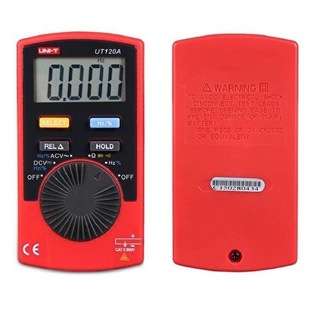 DIGITAL ÖLÇÜ ALETİ UNIT UT-120A (CEP TİPİ MULTİMETRE)