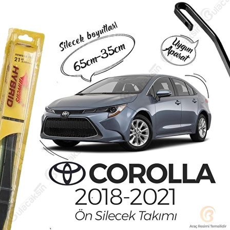 Toyota Corolla Silecek Takımı (2018-2021) İnwells Hibrit