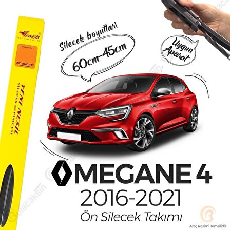 Renault Megane 4 Muz Silecek Takımı (2016-2020) İnwells