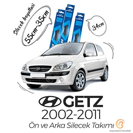 Hyundai Getz Ön Arka Silecek Seti (2002-2009) RBW