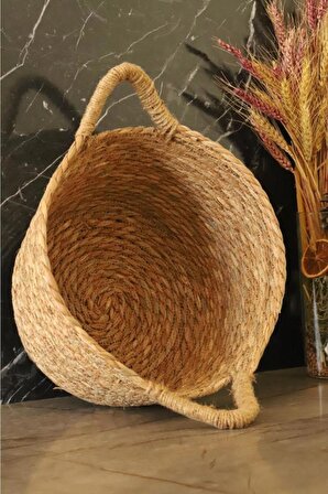 Bambum Vimini - Hasır Sepet Kulplu 31 cm