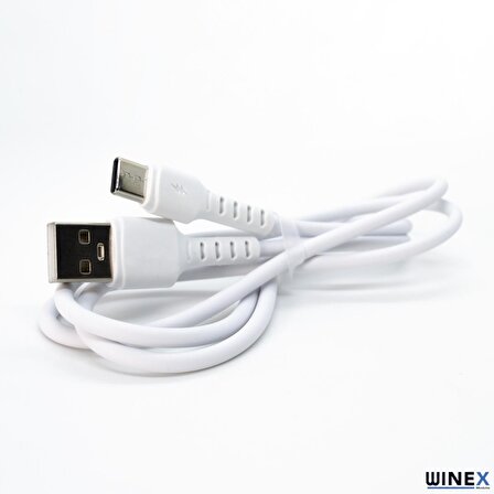 Winex GFZ116 Type-C 3.0A Hızlı Şarj ve Data Kablosu 1M Beyaz