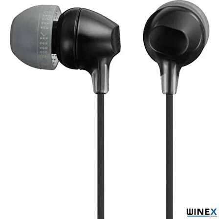 Winex P100 3.5 mm Mikrofonlu Kablolu Kulak içi Kulaklık Siyah