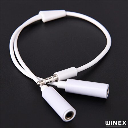 Winex 3.5mm to Double 3.5mm Dönüştürücü Adaptör 