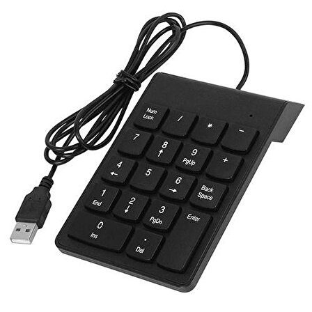 numerik keypad usb 2.0 kablolu mini numerik keypad18 tuşlu