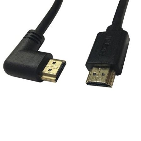 HDMI L tipi 90 derece 3m erkek erkek kablo