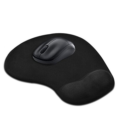 Bilek destekli mouse pad kaydırmaz tabanlı mouse pad siyah