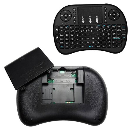 Smart Tv Box PS3 Uyumlu Kablosuz Şarjlı Touchpadli Mini  Klavye