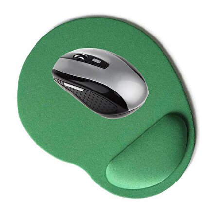 Bilek destekli mouse pad kaydırmaz tabanlı mouse pad yeşil