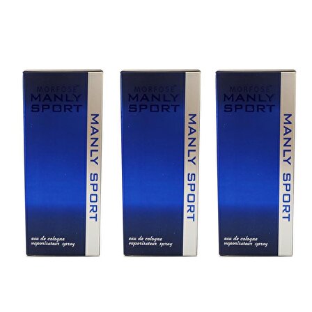 Morfose Manly Sport EDC Çiçeksi Erkek Parfüm 3x125 ml  