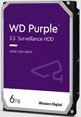 Western Digital WD Purple WD64PURZ Sata 3.0 3.5 inç 6 TB Harddisk