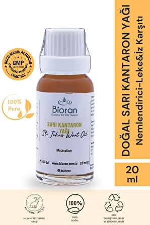 Sarı Kantaron Yağı %100 Saf Bitkisel Yağ 20ml. (St John's Wort Oil)