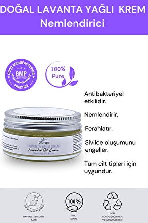 Lavanta Yağlı Yoğun Bakım Kremi 40 ml.%100 Doğal