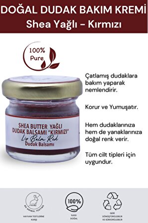 Dudak Bakım Kremi - Lip Balm (Portakal Kabuğu & Shea Butter Yağlı) 29 ml.