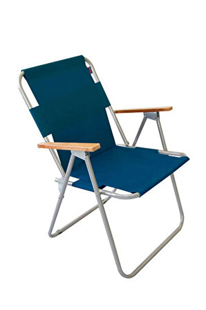 Bofigo Bahçe Sandalyesi Katlanır Sandalye Balkon Sandalyesi Mavi