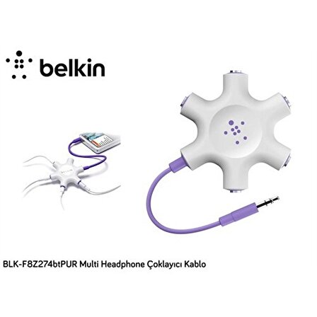 Belkin Blk-F8z274btpur Multi 1x5 Headphone Çoklayıcı Kablo