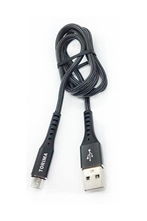 TORİMA 2.4A MİCRO USB 2.4 A HALAT ŞARJ VE DATA KABLOSU