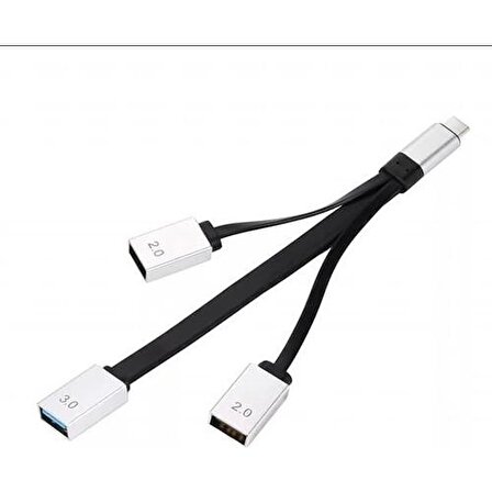 Type C 3 In 1 USB Hub Splitter