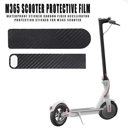 M365/Pro Elektrikli Scooter için Panel ve Gaz Karbon Desen Film