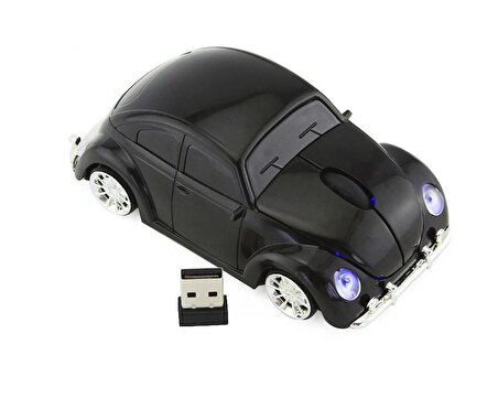 Optik Mouse 2.4GHz Ergonomik Kablosuz Vosvos Araba Şeklinde  