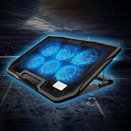 DailyTech 15.6 inç 6 Fanlı Dizüstü Sessiz Laptop Soğutucu Standı