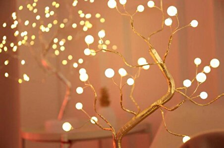 DailyTech Dekoratif 36 LED 3D Masa üstü Ağaç Lamba Noel Işığı