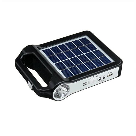 DailyTech Taşınabilir USB Şarjlı Solar Güneş Enerjili Kamp Feneri Powerbank