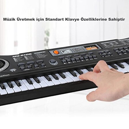 DailyTech 61 Tuşlu Org Electronic Keyboard Klavye Pilli Mikrofonlu Karaoke
