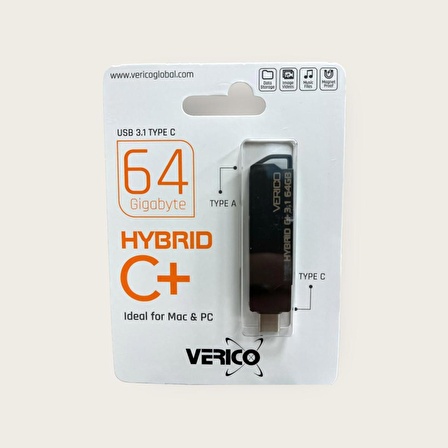 Verico 64 GB Usb Type C Flash Bellek