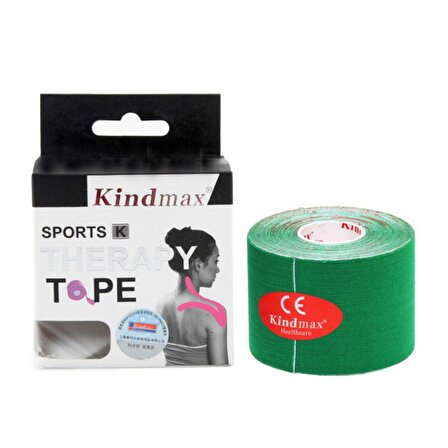 Kindmax Sporcu Bandı Kinesio Tape Yeşil Renk
