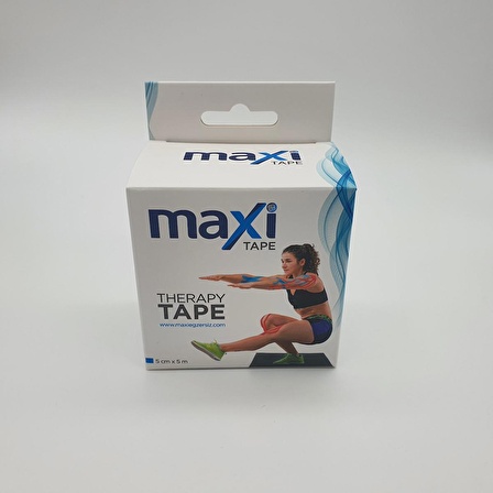 Maxi Sporcu Bandı Kinesio Tape Kırmızı Renk