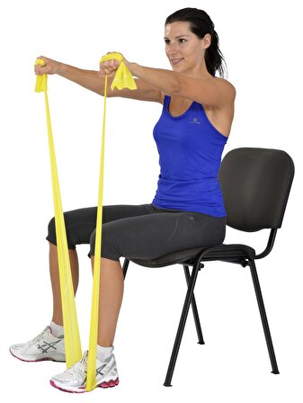 Yoga & Pilates Egzersiz Bandı Sarı Renk 1.5 Metre