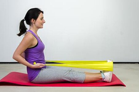 Yoga & Pilates Egzersiz Bandı Sarı Renk 1.5 Metre