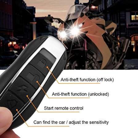 Motosiklet Alarm Kumandalı Kablolu Tesisatlı Pilli Uzaktan Çalışma Sistemli Güvenlik Alarmı