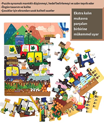 Ara-Bul Park Yer Puzzle | 99 Obje Bulma Oyunu | 35 Parça 3+ Yaş