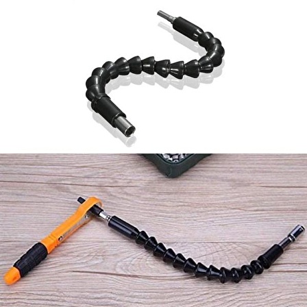 BUFFER® 22 Parça Tornavida Seti Esnek Kıvrılır Cırcır Kollu Lokma Ucu Seti Snake Bits Uçlu