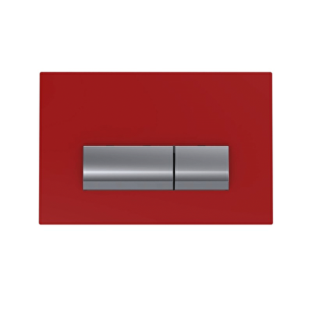 Bocchi Vivente Cam Metal Kumanda Paneli, Kırmızı